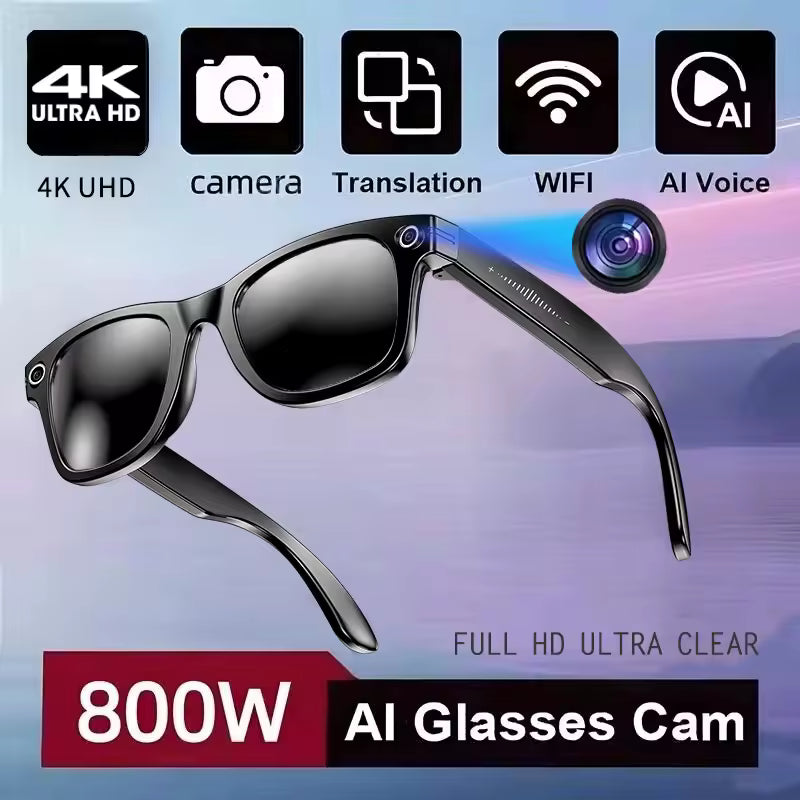 Smart AI Glasses 4K Camera UHD